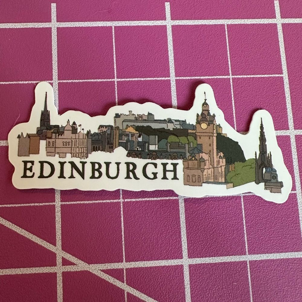 💜13/$13 +Bundle Sticker Sale | Travel Edinburgh Waterproof Sticker